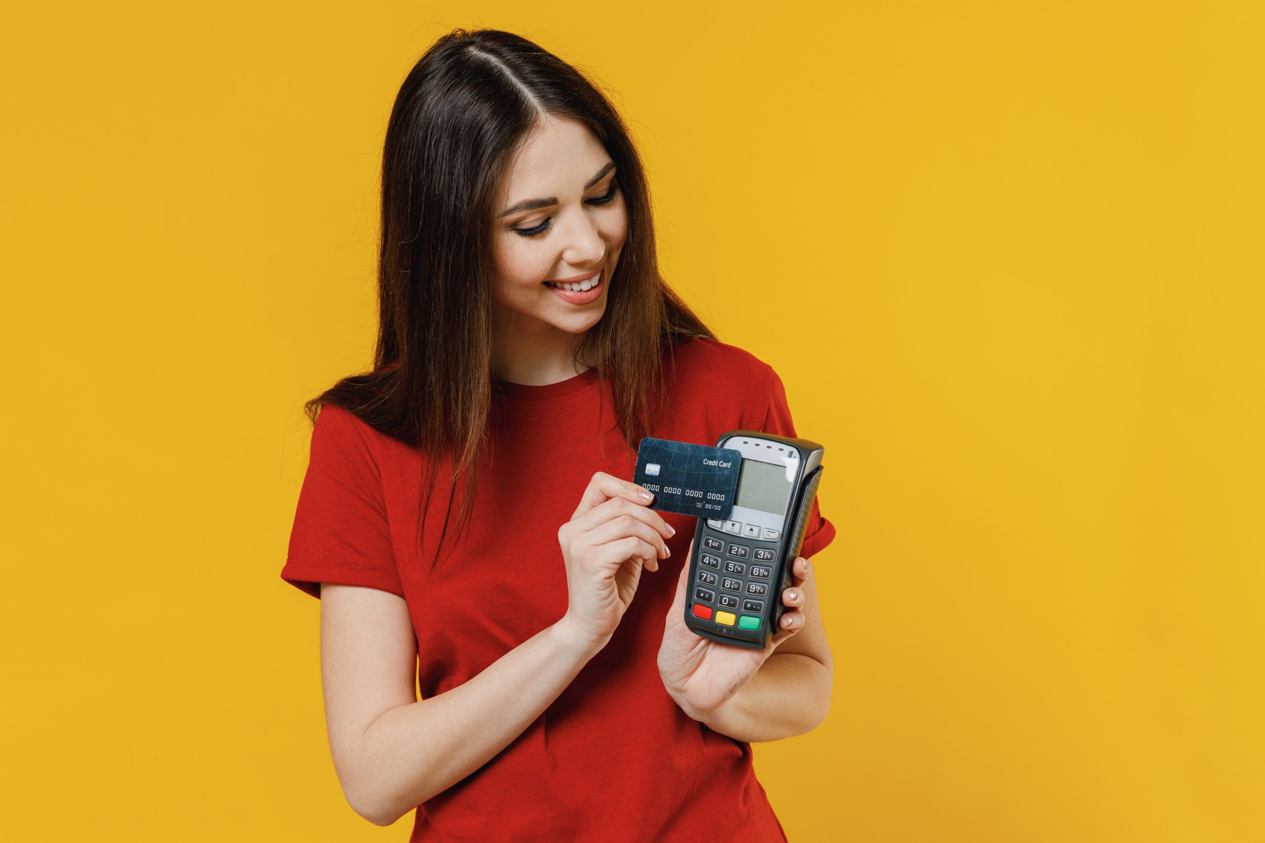 paying by a card