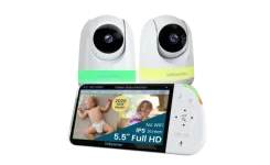 Full HD Split-Screen Baby Monitor with 2 Cameras